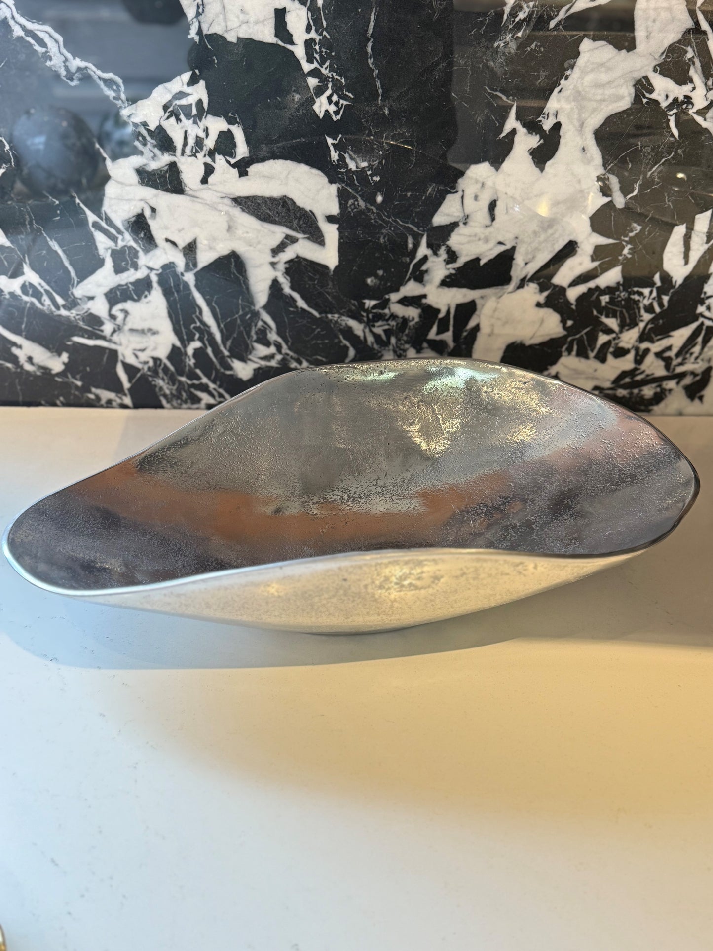 Silver Oval Bowl