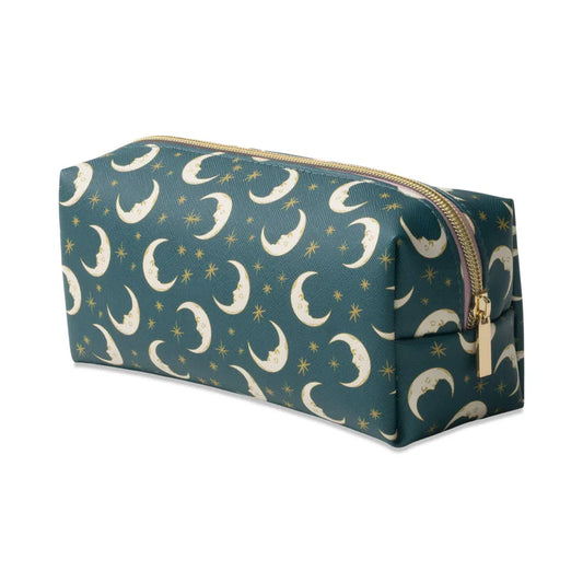 Teal Moon Vegan Leather Pouch