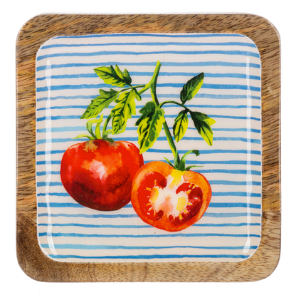 Square Tomato Tidbit Tray (Set of 4)