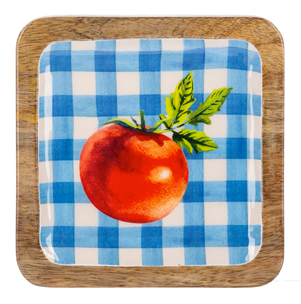 Square Tomato Tidbit Tray (Set of 4)