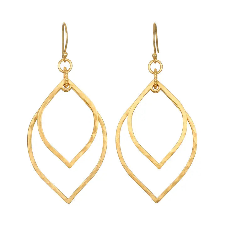 Transformed by Light Lotus Linear Earrings